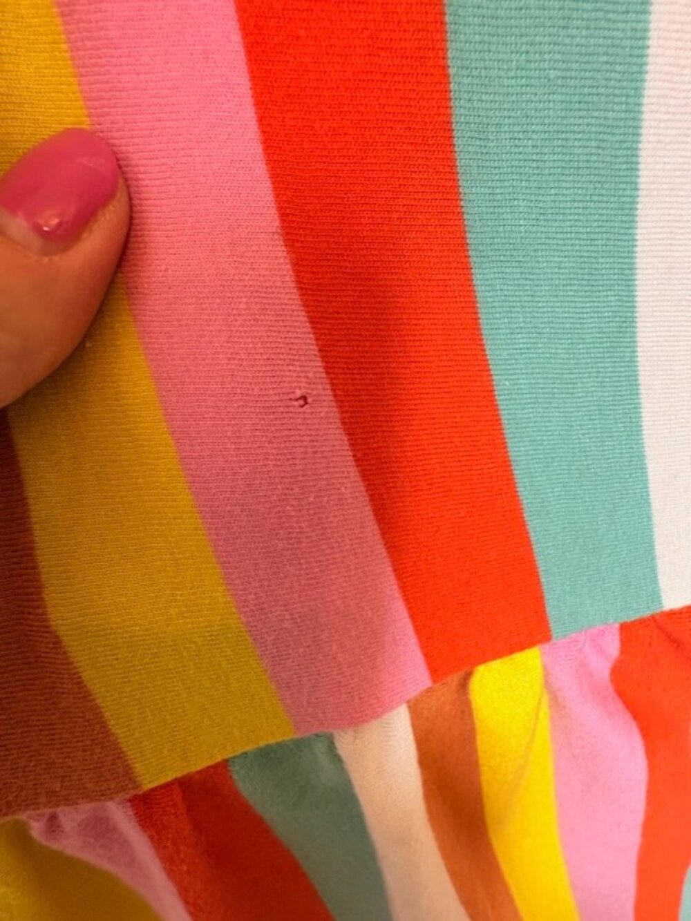 J.Crew Rainbow Stripe Tiered Maxi Dress Preppy Resort Colorful Medium - Picture 6 of 9